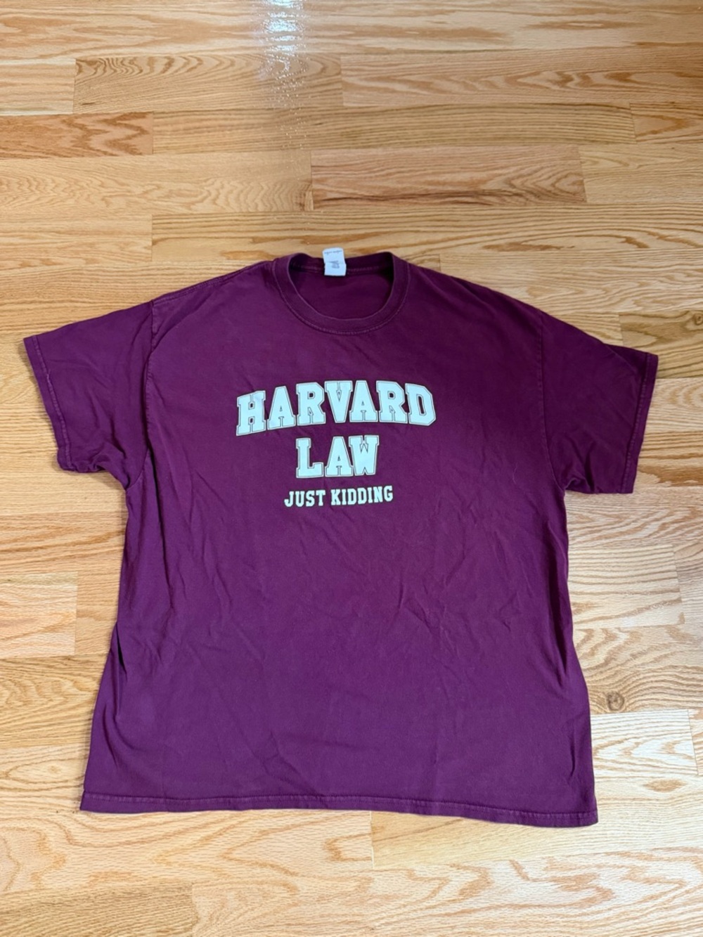 Harvard Law Just Kidding T-Shirt Size Xl Parody Tee Funny